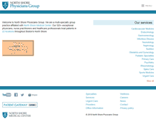 Tablet Screenshot of northshorephysicians.org